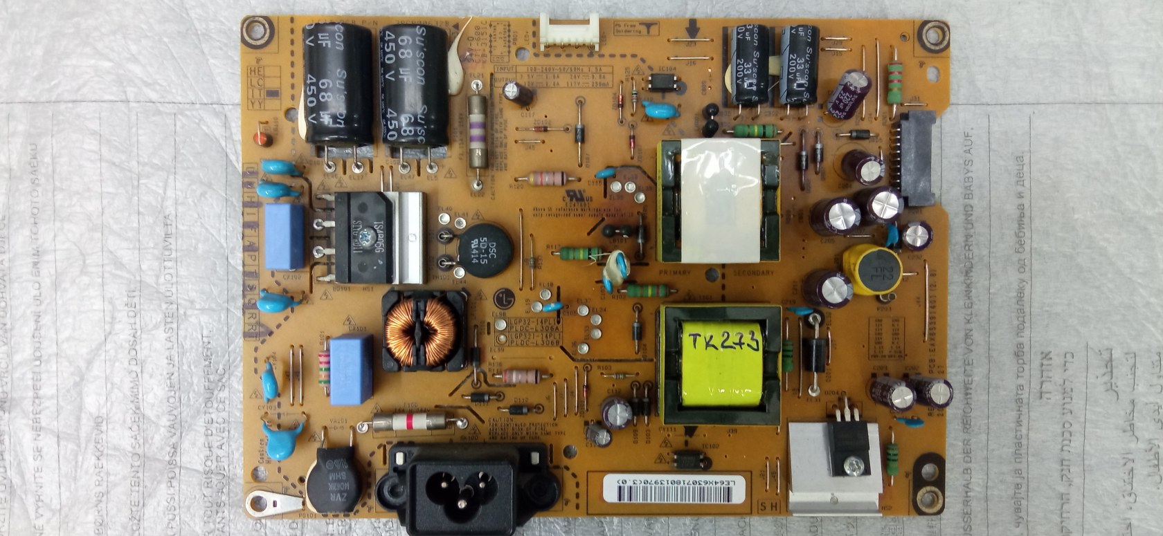 TK273 LG 32LB561V POWER LGP32-14PL1 EAX65391401